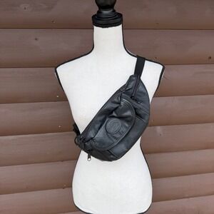 Vtg High Mountain Vegan Leather Sling Bag Gorpcore Utility Waist Pack 90s Retro